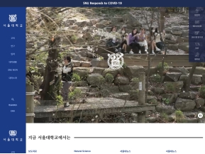 서울대학교 대표홈페이지 인증 화면